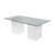 Chintaly Imports Valerie Clear 72 Inch Dining Table