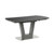 Chintaly Imports Suri Matte Grey Black Dining Table