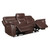 Home Elegance Armando Brown Power Double Reclining Sofa with USB Ports