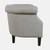 Jofran Furniture Lily Ash Barrel Curved Back Accent Chairs with Nailhead Trim
