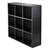 Winsome Timothy Black Wood Cube Bookcase