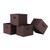 4 Winsome Capri Chocolate Fabric Foldable Baskets