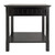 Winsome Timber Black Wood Accent Table