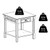 Winsome Timber Black Wood Accent Table