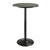 Winsome Obsidian Black Round 3pc Pub Table Set with Seat Bar Stools