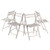 4 Winsome Robin White Wood Folding Chairs