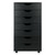 Winsome Halifax Black 7 Drawers Cabinet