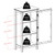 Winsome Poppy Black Wood Display Cabinet