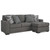 Ashley Furniture Gardiner Pewter Sofa Chaise Sectional