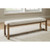 Ashley Furniture Cabalynn Oatmeal Light Brown Large Dining Bench