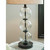 2 Ashley Furniture Airbal Clear Black Glass Table Lamps