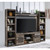 Ashley Furniture Derekson Gray 4pc Entertainment Center