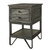 IFD Moro Two Tone Warm Gray Brown Chair Side Table