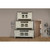 IFD Stone Ivory Antiqued Weathered Gray 2 Drawer TV Stands