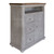 IFD Luna Weathered Gray Brown 3 Drawer Chest TV