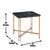 Steve Silver Daxton Black Square End Table