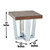 Steve Silver Laredo Chestnut Square End Table