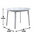 Steve Silver Naples Antiqued White Drop Leaf Dining Table