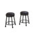 Steve Silver Claire Black PU Swivel Counter Stool