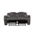 Steve Silver Katrine Brown Charcoal PU Manual Motion Loveseats