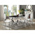 Coaster Furniture Antoine Black Chrome Rectangular Dining Table