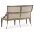 Magnussen Home Lancaster Wood Bench with Upholstered Seat and Back