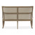Magnussen Home Lancaster Wood Bench with Upholstered Seat and Back
