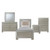 Picket House Glamour Youth Champagne 2pc Bedroom Set with Platform Beds