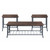 Picket House Percy Brown Wood 3pc Coffee Table Set