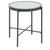 Picket House Carlo Clear Black Round End Table with Glass Top