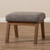 Baxton Studio Aberdeen Brown Gravel Fabric Ottoman