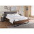 Baxton Studio Mitchell Fabric Walnut Wood Platform Beds