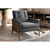 Baxton Studio Perris Faux Leather Upholstered Lounge Chairs