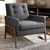 Baxton Studio Perris Faux Leather Upholstered Lounge Chairs