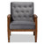 Baxton Studio Sorrento Velvet Upholstered Lounge Chairs