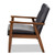 Baxton Studio Sorrento Velvet Upholstered Lounge Chairs