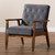 Baxton Studio Sorrento Velvet Upholstered Lounge Chairs