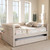 Baxton Alena Fabric Upholstered Full Daybeds with Trundle