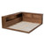 Baxton Studio Erie Walnut Brown Wood Queen Storage Bed with Built In Outlet