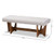 Baxton Studio Theo Dark Grey Fabric Upholstered Benches