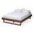 Baxton Studio Liliya Walnut Brown Wood Platform Bed Frames