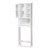 Baxton Studio Campbell White Bathroom Storage Cabinet