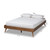 Baxton Studio Lissette Ash Walnut Wood Platform Bed Frames