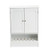 Baxton Studio Jaela White Door Bathroom Storage Cabinet