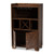 Baxton Studio Carrie Walnut Brown Wood Wine Storage Cabinet