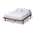 Baxton Studio Kaia Ash Walnut Wood Platform Bed Frames