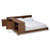 Baxton Studio Kaori Walnut Wood Queen Platform Storage Bed