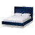 Baxton Studio Valery Velvet Upholstered King Platform Beds