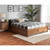 Baxton Studio Yara Walnut Brown 4 Drawer Platform Storage Bed Frames