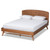 Baxton Studio Keagan Walnut Brown Wood Platform Beds